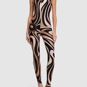 Emilio PUCCI Printed Lycra Jumpsuit size Large